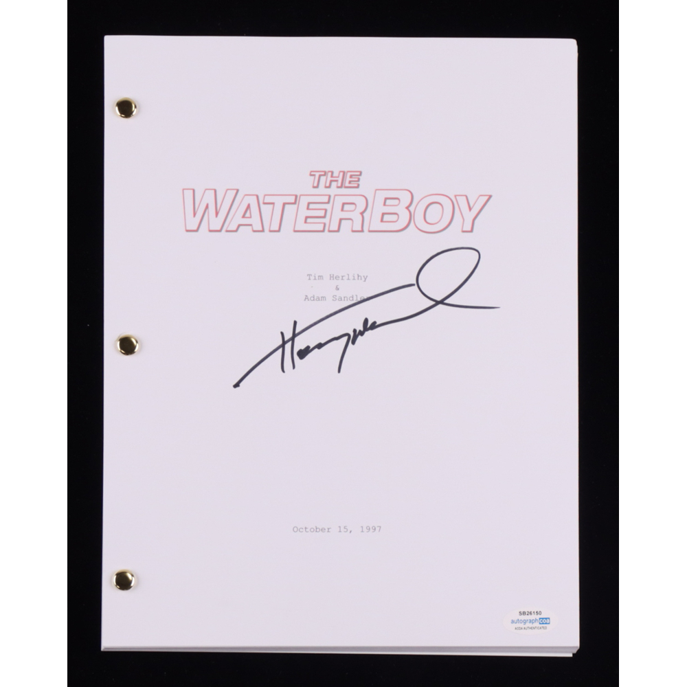 Henry Winkler Signed The Waterboy Movie Script AutographCOA henry-winkler-signed-the-waterboy-movie-script-autographcoa