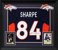 Shannon Sharpe Signed Custom Framed Jersey Display (Beckett) at PristineAuction.com