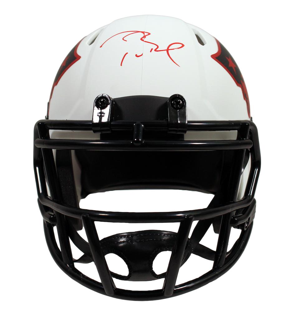 Tom Brady Signed Patriots Lunar Eclipse Alternate Speed Mini Helmet (Fanatics) at PristineAuction.com Tom Brady Signed Patriots Lunar Eclipse Alternate Speed Mini Helmet (Fanatics) at PristineAuction.com