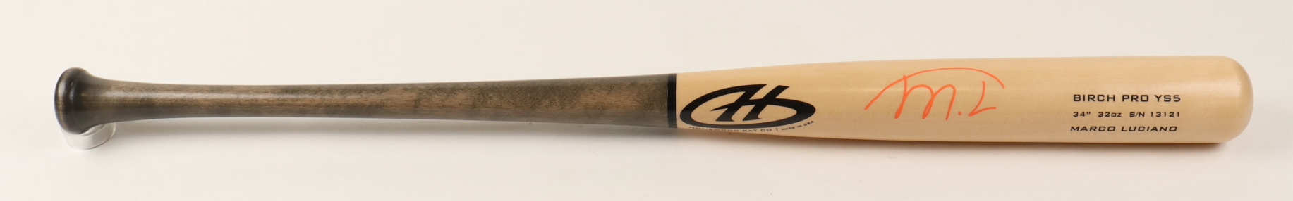 Marco Luciano Signed Homewood Bat Company Player Model Baseball Bat (JSA) at PristineAuction.com Marco Luciano Signed Homewood Bat Company Player Model Baseball Bat (JSA) at PristineAuction.com