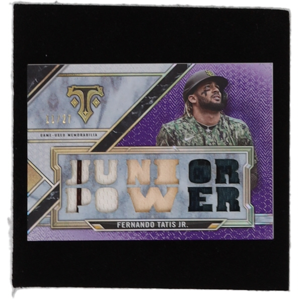 Fernando Tatis Jr. 2021 Topps Triple Threads Relics Amethyst #TTRFTJ3 #11/27 at PristineAuction.com Fernando Tatis Jr. 2021 Topps Triple Threads Relics Amethyst #TTRFTJ3 #11/27 at PristineAuction.com