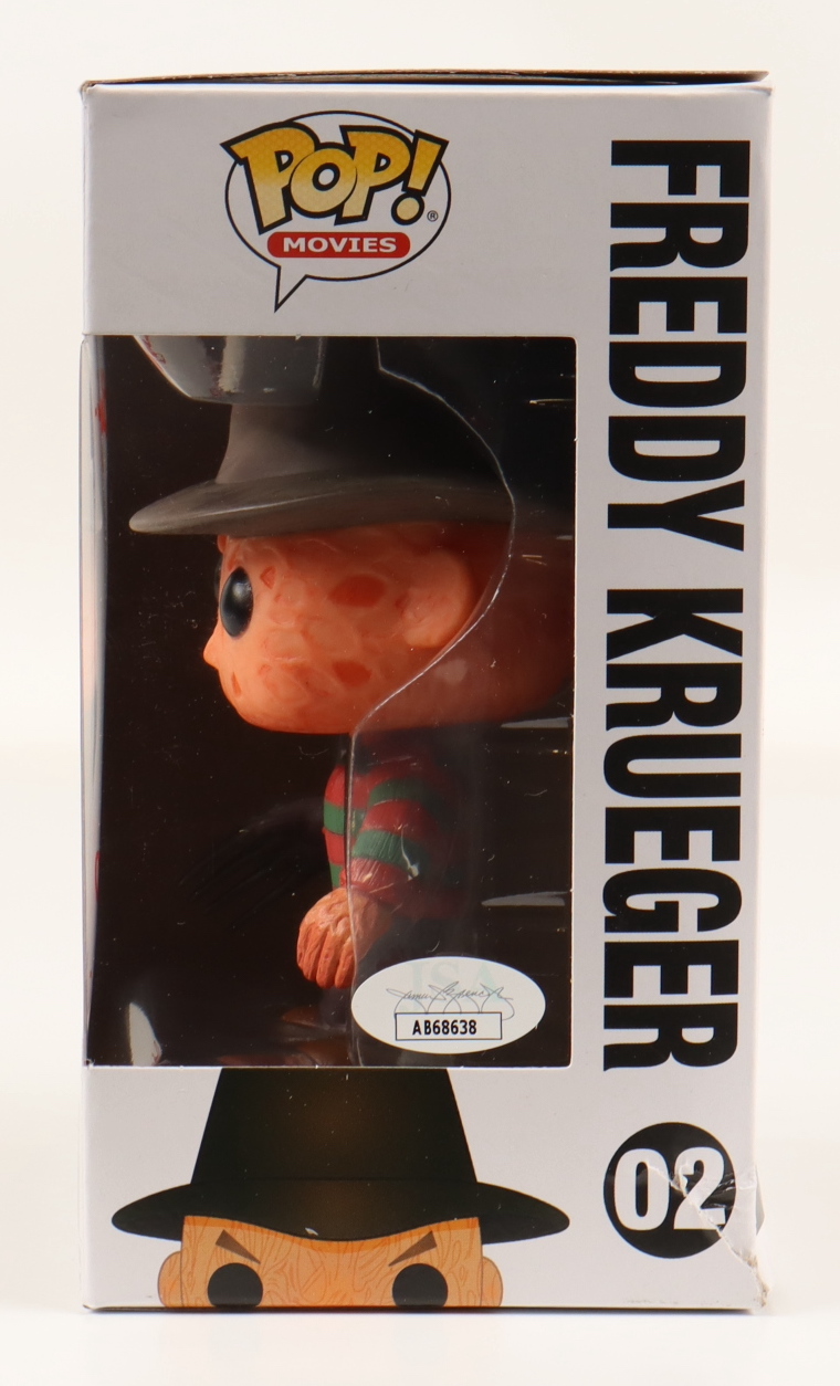 Heather Langenkamp Signed "A Nightmare On Elm Street" #22 Freddy Krueger Funko Pop! Vinyl Figure Inscribed "Never Sleep Again!" & "Nancy" (JSA) at PristineAuction.com Heather Langenkamp Signed "A Nightmare On Elm Street" #22 Freddy Krueger Funko Pop! Vinyl Figure Inscribed "Never Sleep Again!" & "Nancy" (JSA) at PristineAuction.com