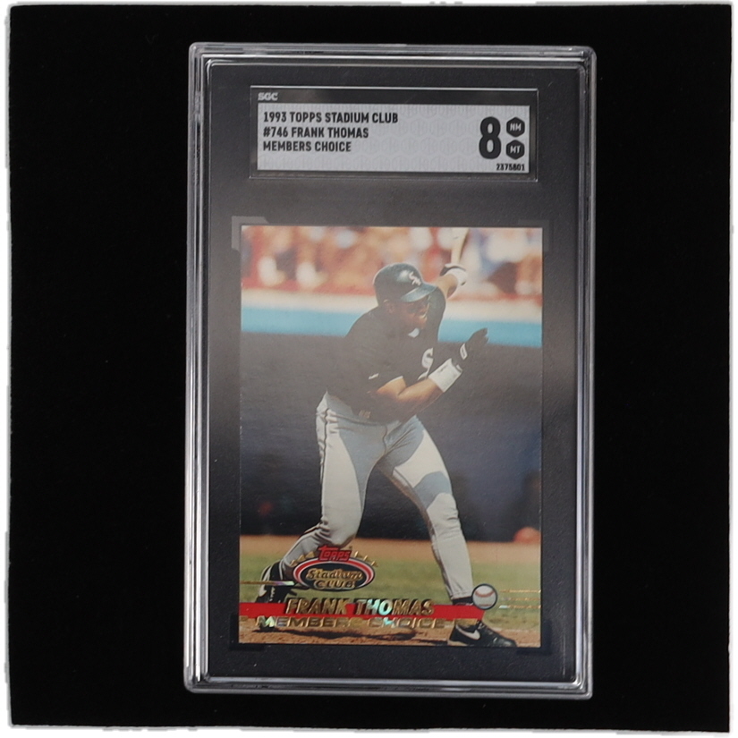 Frank Thomas 1993 Stadium Club #746 MC (SGC 8) at PristineAuction.com Frank Thomas 1993 Stadium Club #746 MC (SGC 8) at PristineAuction.com