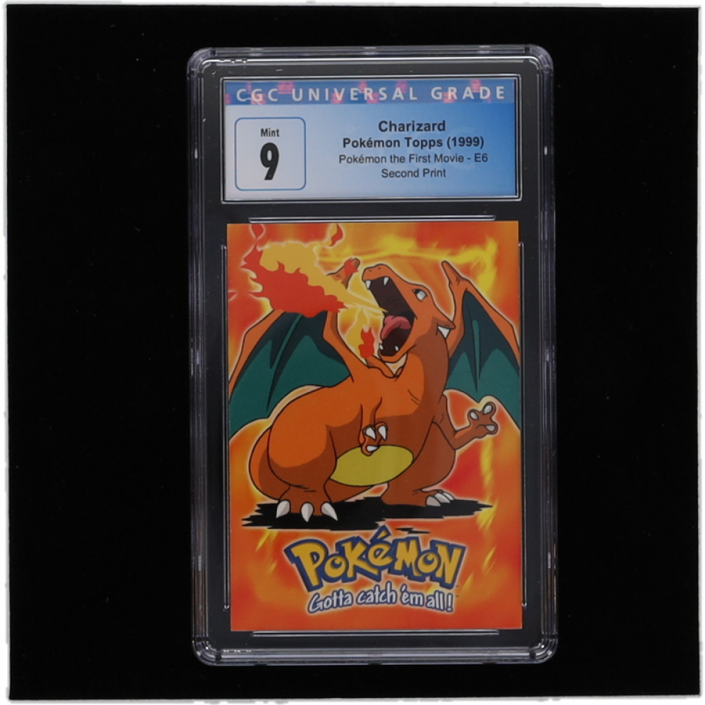 Charizard 1999 Pokemon Movie Animation Edition Black #E6 #06 Stage 3 ...