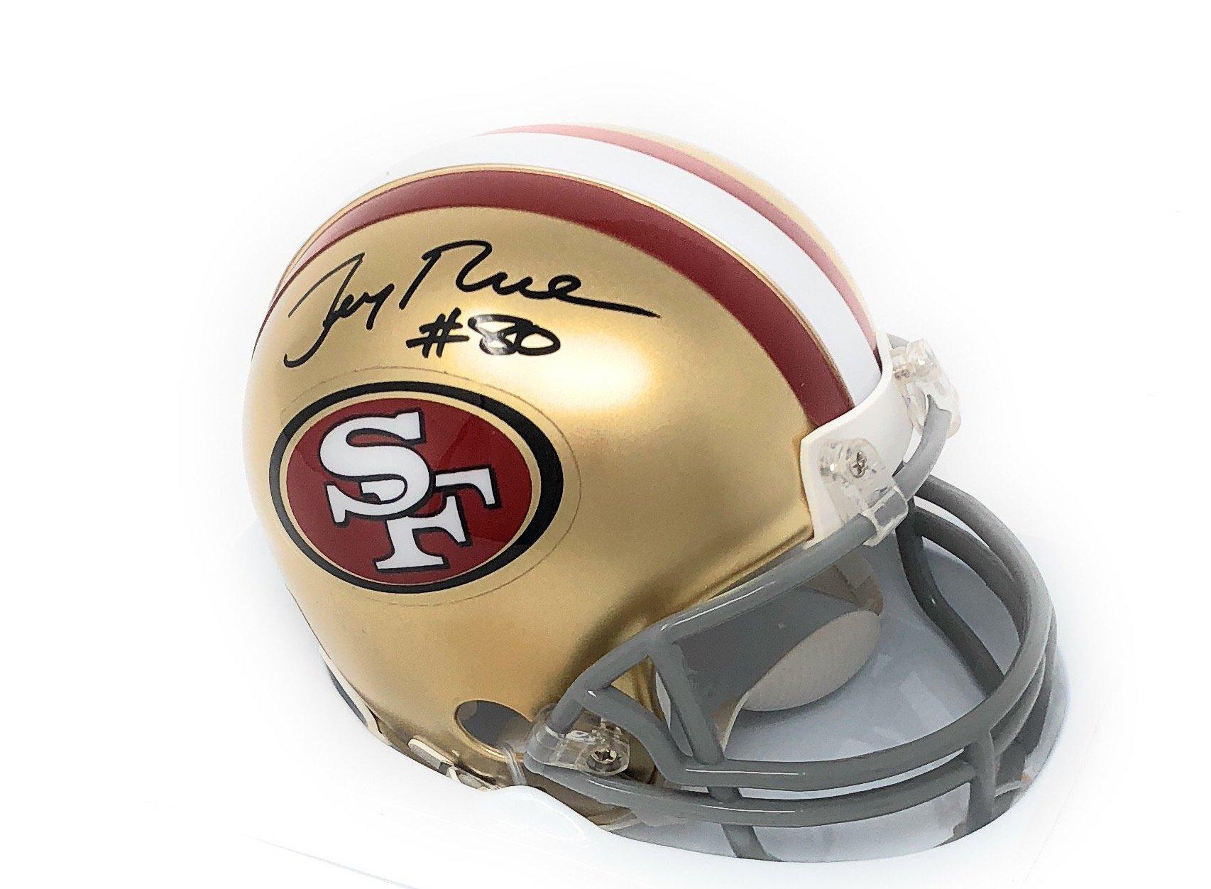 Jerry Rice Signed 49ers Mini Helmet (Steiner) at PristineAuction.com Jerry Rice Signed 49ers Mini Helmet (Steiner) at PristineAuction.com