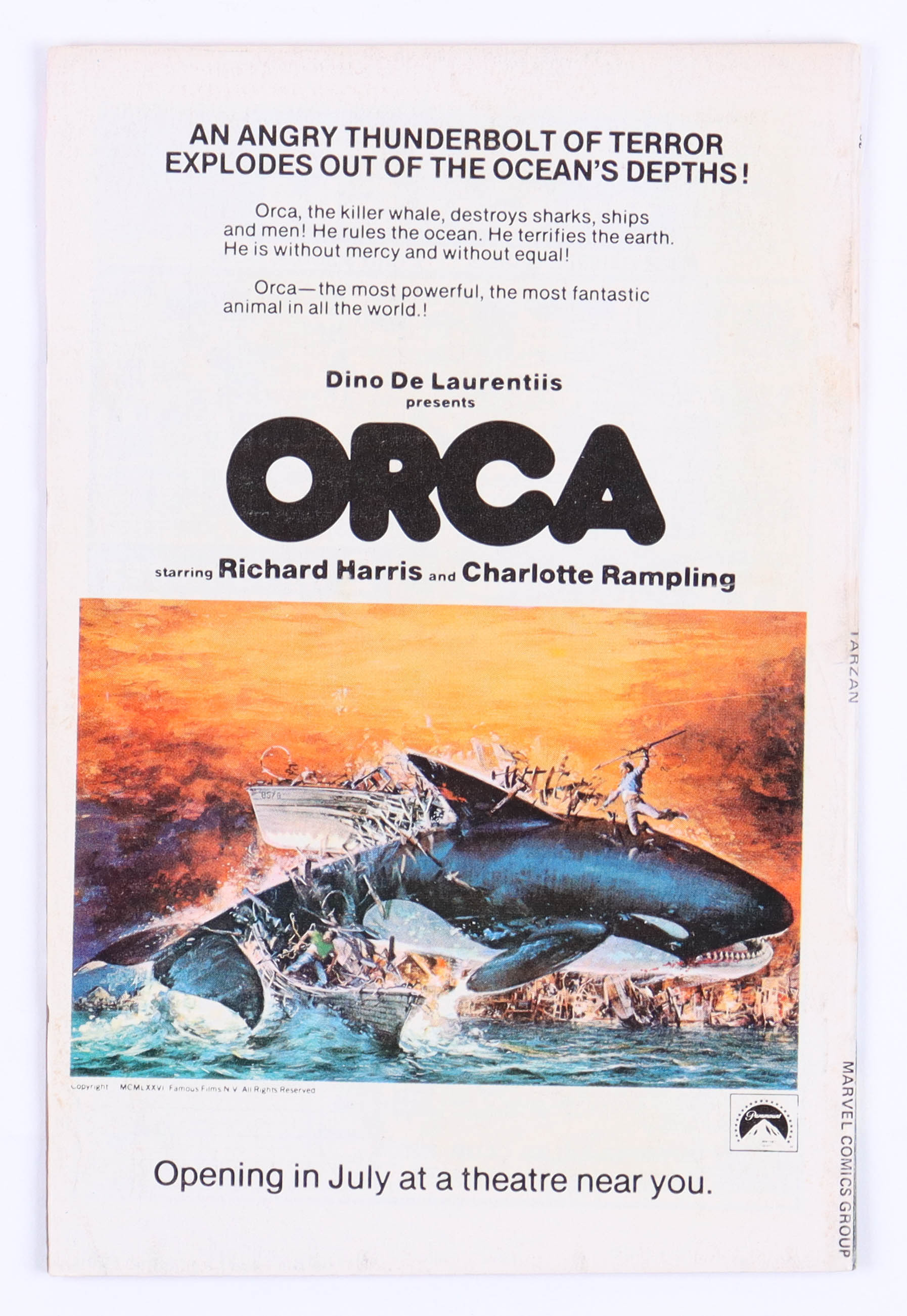 1977 "Tarzan" Issue #1 Marvel Comic Book at PristineAuction.com 1977 "Tarzan" Issue #1 Marvel Comic Book at PristineAuction.com