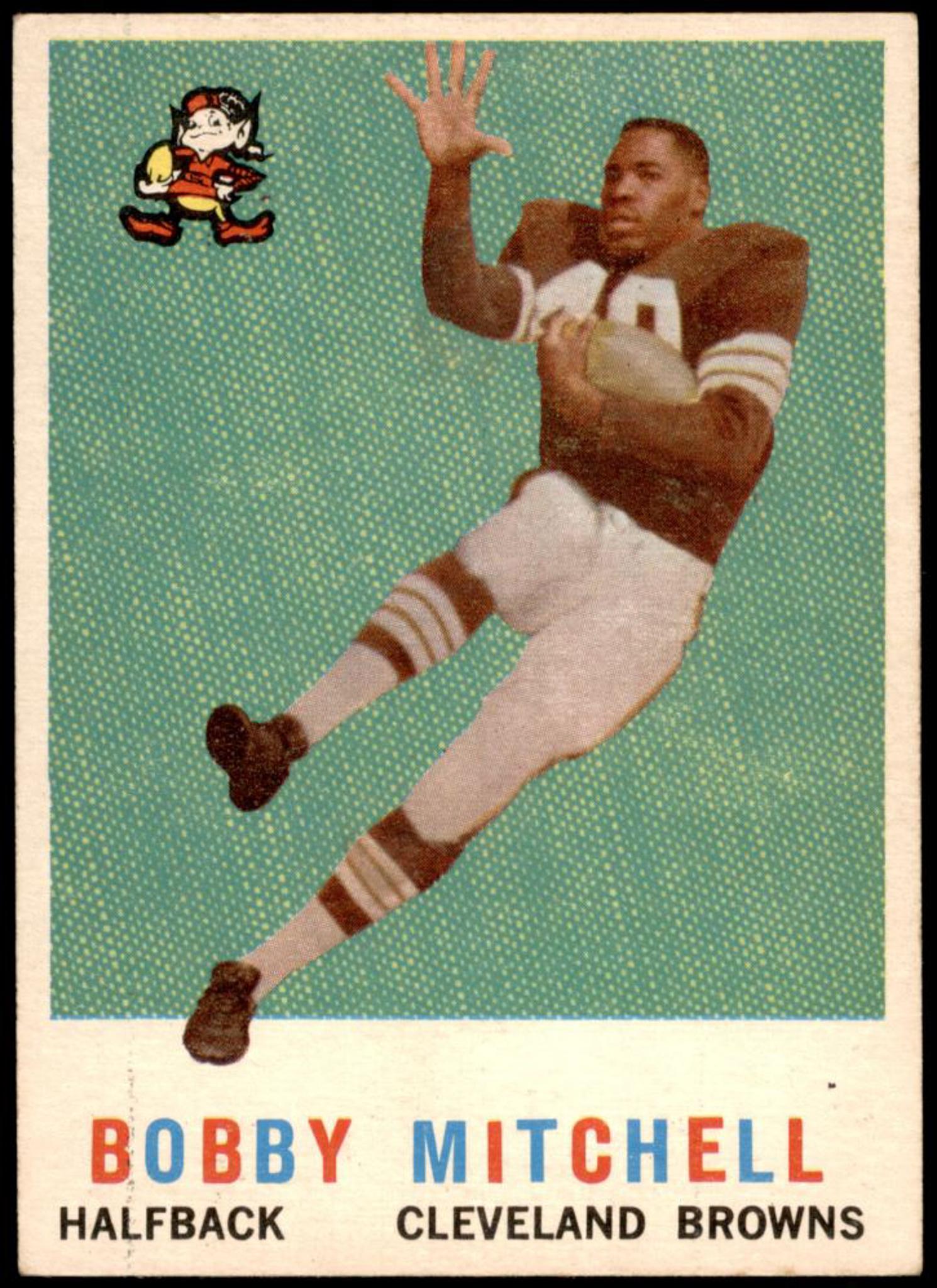 Bobby Mitchell 1959 Topps #140 RC at PristineAuction.com Bobby Mitchell 1959 Topps #140 RC at PristineAuction.com