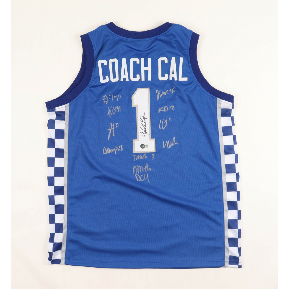 Jersey Team Signed By 12 With John Calipari Jacob Toppin Daimion 