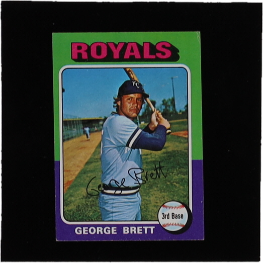 George Brett 1975 Topps Mini #228 RC at PristineAuction.com George Brett 1975 Topps Mini #228 RC at PristineAuction.com