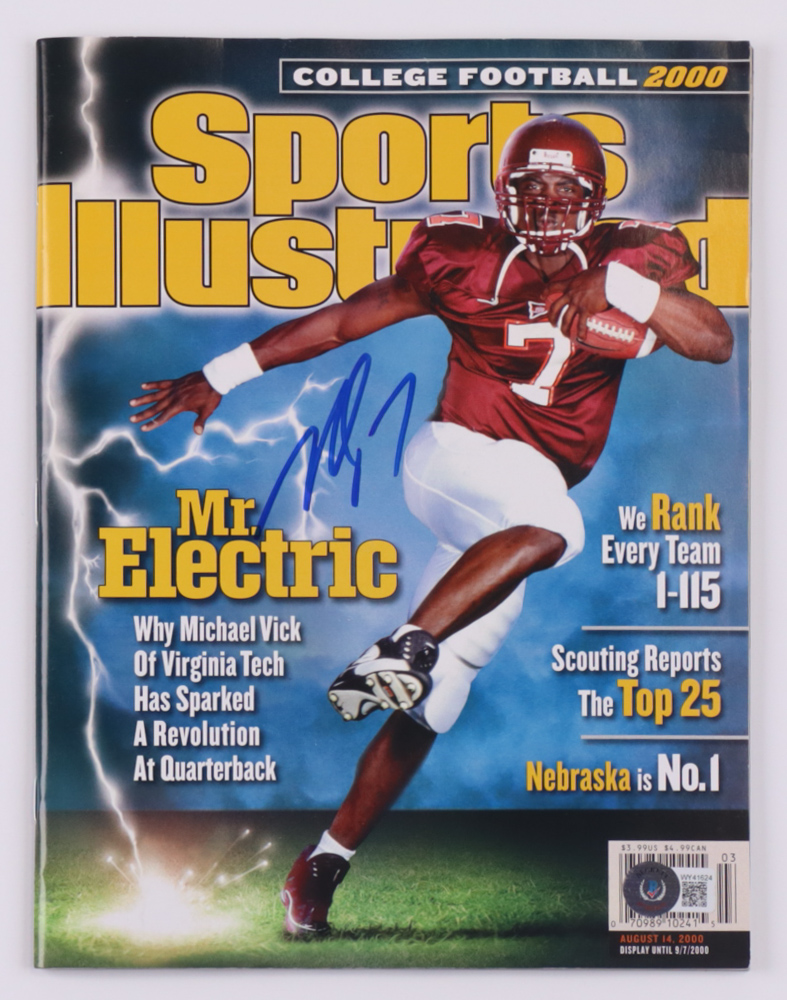 Michael Vick Signed 2000 Sports Illustrated Magazine (Beckett) at PristineAuction.com Michael Vick Signed 2000 Sports Illustrated Magazine (Beckett) at PristineAuction.com