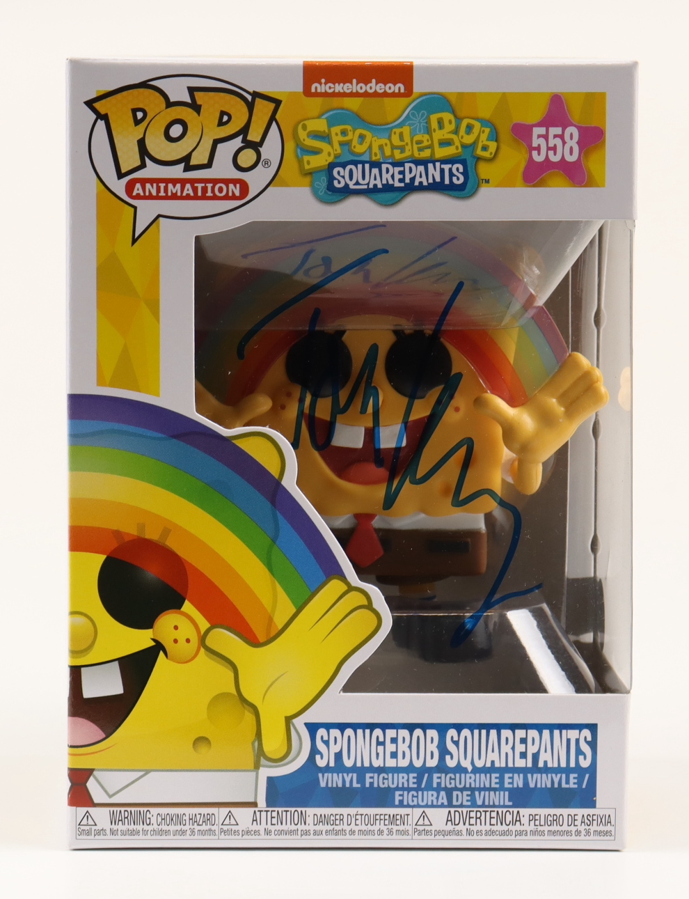 Tom Kenny Signed "SpongeBob SquarePants" #558 Funko Pop! Vinyl Figure (Beckett) at PristineAuction.com Tom Kenny Signed "SpongeBob SquarePants" #558 Funko Pop! Vinyl Figure (Beckett) at PristineAuction.com