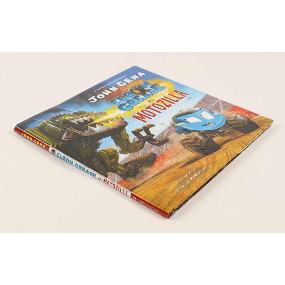 John Cena Signed "Elbow Grease vs. Motozilla" Hardcover Book (Premiere