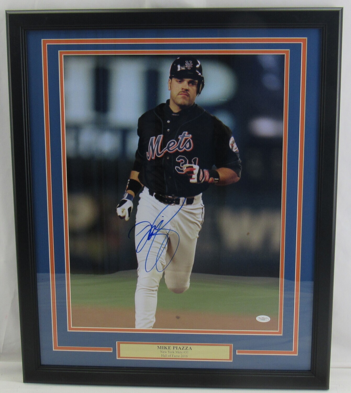 Mike Piazza Signed Mets Custom Framed Photo (JSA) at PristineAuction.com Mike Piazza Signed Mets Custom Framed Photo (JSA) at PristineAuction.com