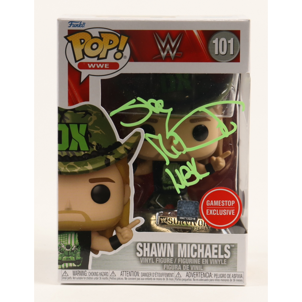 Shawn Michaels Signed WWE 101 Shawn Michaels Funko Pop! Vinyl Figure