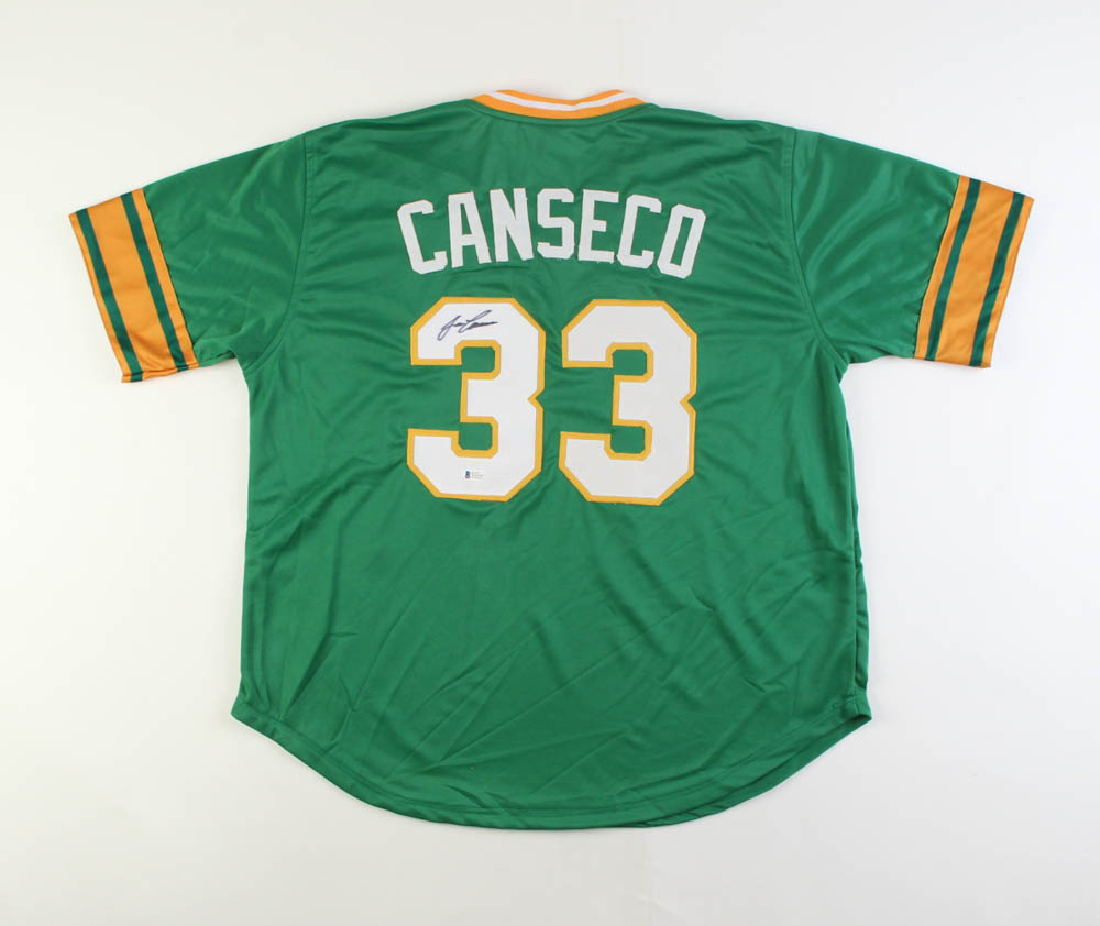 Jose Canseco Signed Jersey (Beckett) at PristineAuction.com Jose Canseco Signed Jersey (Beckett) at PristineAuction.com