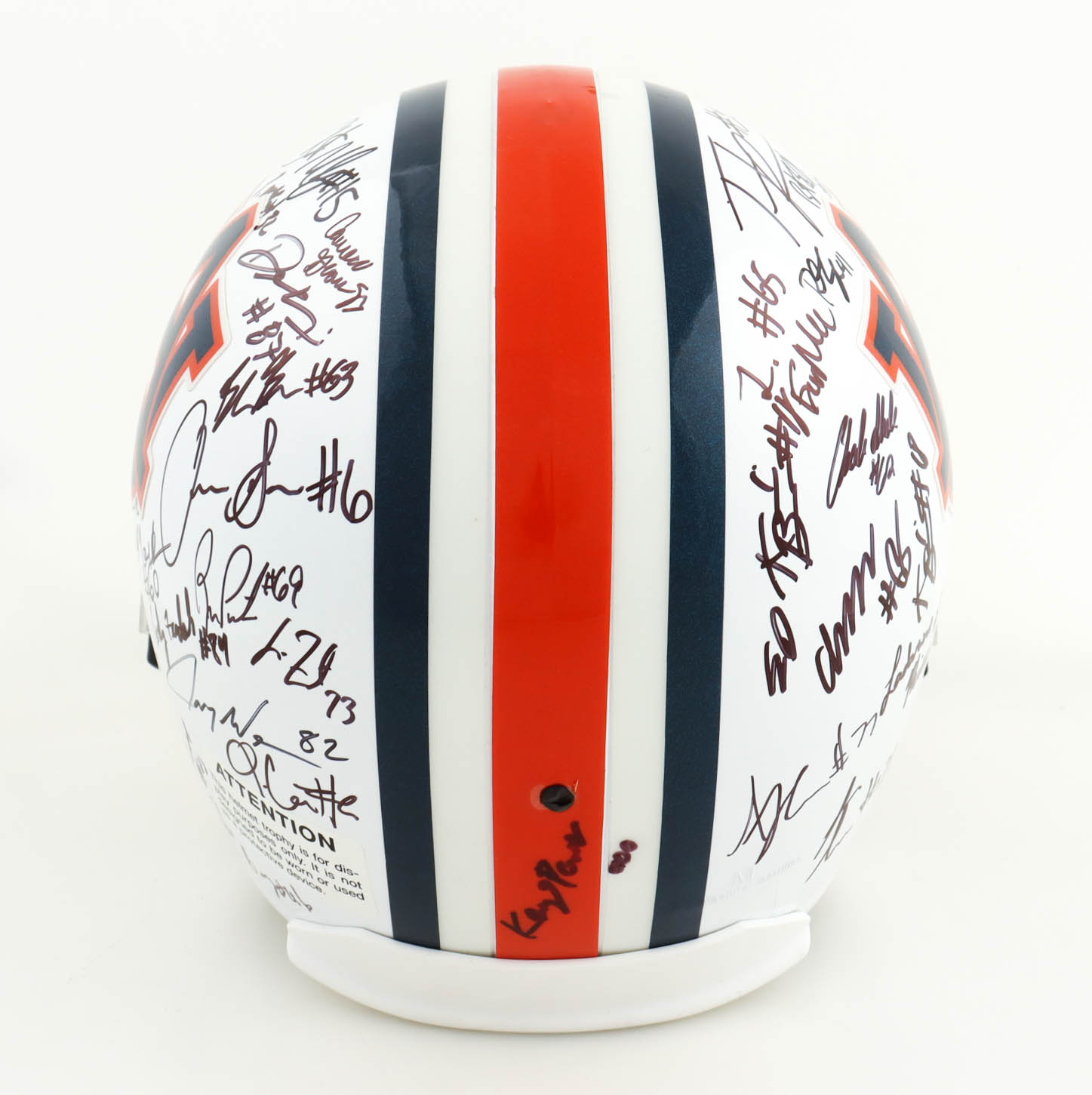 2010 Auburn Tigers Full-Size Helmet Team-Signed by (49) with Cam Newton, Michael Dyer, Travante Stallworth, Andre Harris with Display Case (JSA) at PristineAuction.com 2010 Auburn Tigers Full-Size Helmet Team-Signed by (49) with Cam Newton, Michael Dyer, Travante Stallworth, Andre Harris with Display Case (JSA) at PristineAuction.com
