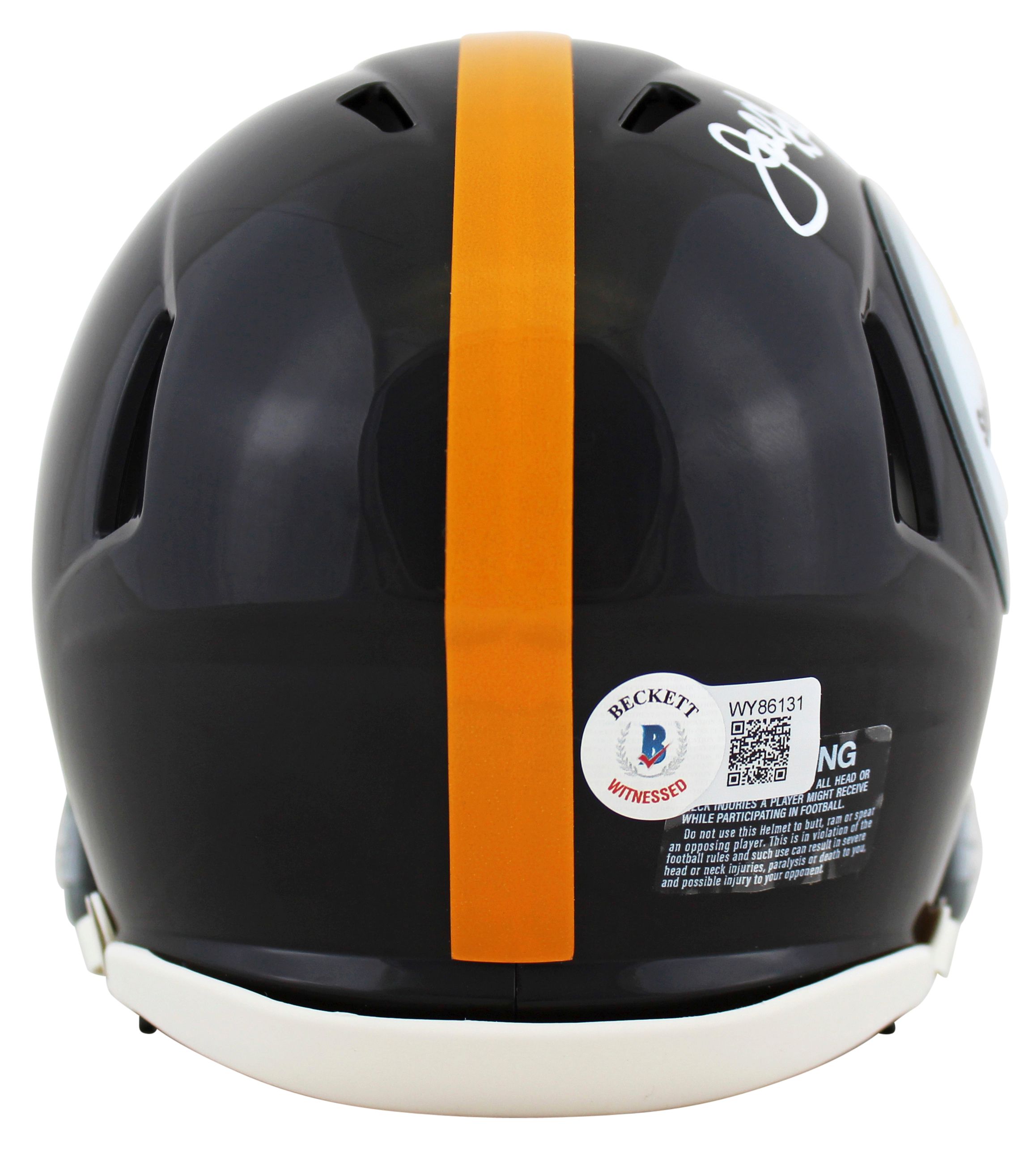 Joe Greene Signed Steelers Speed Mini Helmet Inscribed "HOF 87" (Beckett) at PristineAuction.com Joe Greene Signed Steelers Speed Mini Helmet Inscribed "HOF 87" (Beckett) at PristineAuction.com