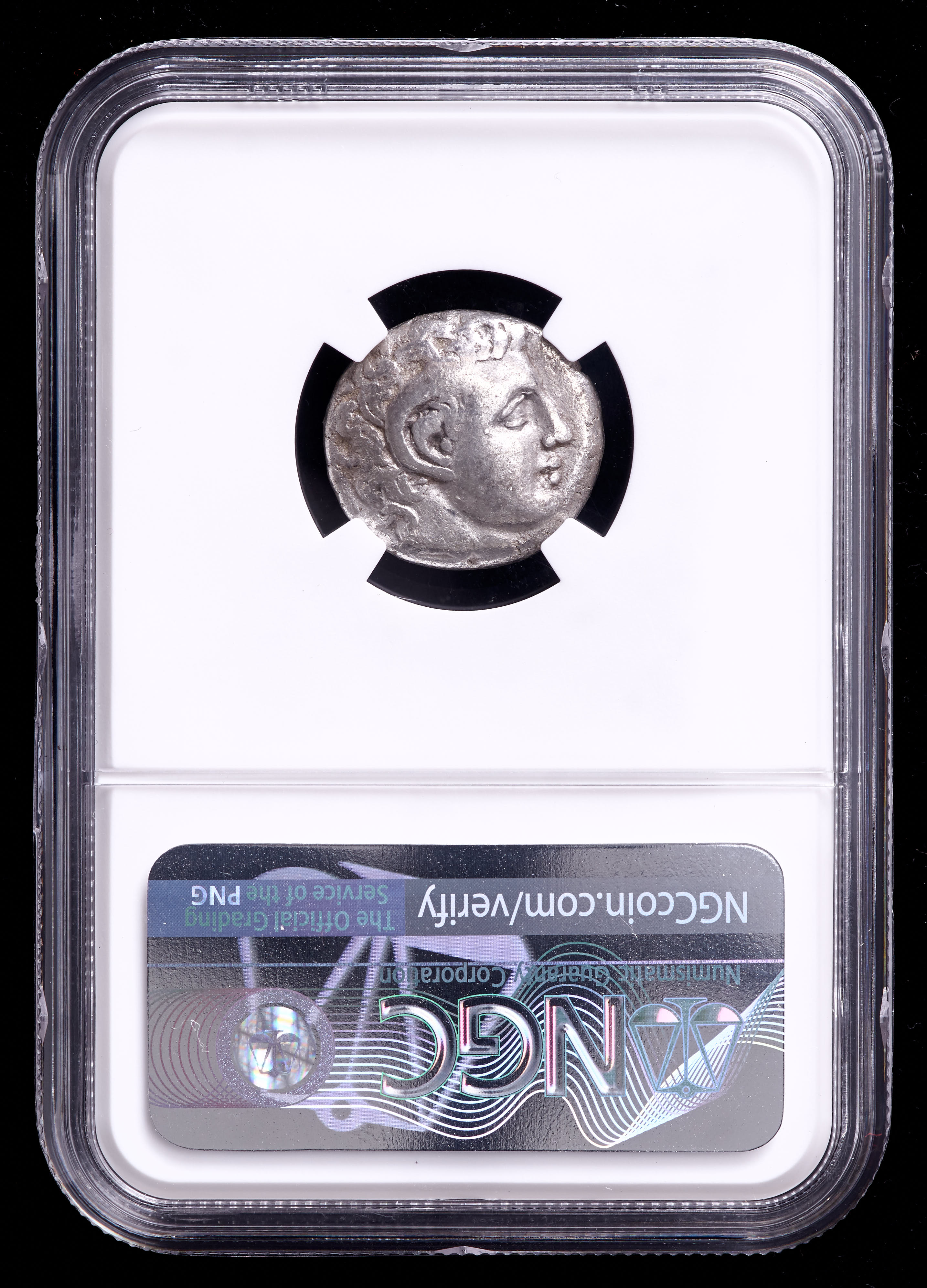 c.308-277 B.C. Cyrenaica, Cyrene AR Didrachm Ancient Silver Coin - obv Apollo-Cameius, rev Silphium Plant (NGC F) at PristineAuction.com c.308-277 B.C. Cyrenaica, Cyrene AR Didrachm Ancient Silver Coin - obv Apollo-Cameius, rev Silphium Plant (NGC F) at PristineAuction.com
