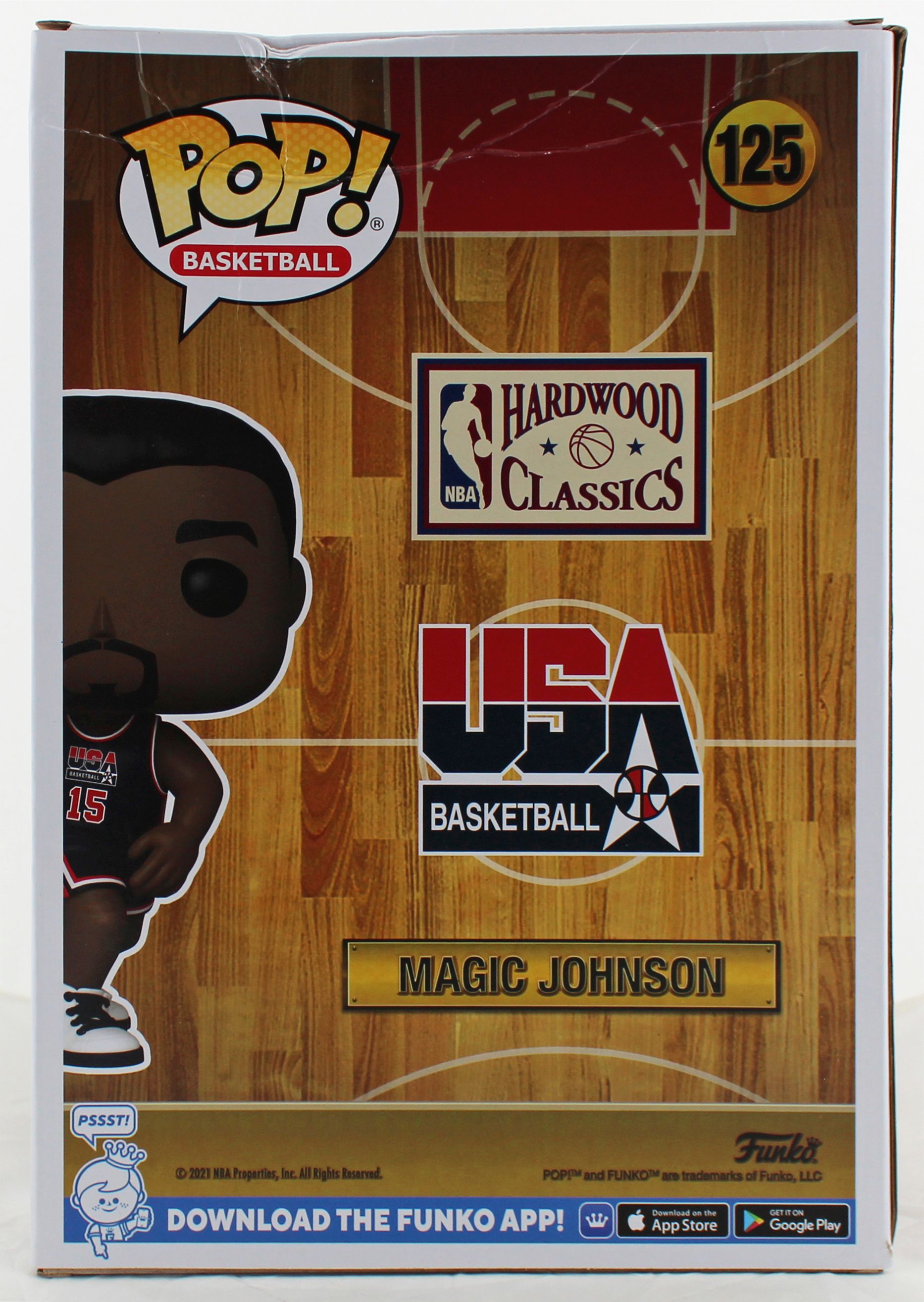 Magic Johnson Signed USA Basketball #125 Funko Pop! Vinyl Figure Inscribed "92 Gold" (Beckett) at PristineAuction.com Magic Johnson Signed USA Basketball #125 Funko Pop! Vinyl Figure Inscribed "92 Gold" (Beckett) at PristineAuction.com