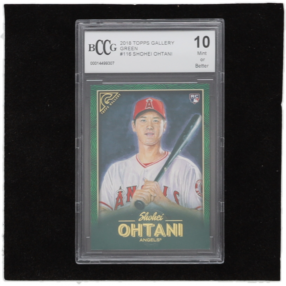 Shohei Ohtani 2018 Topps Gallery Green #116 #53/99 RC (BCCG 10)