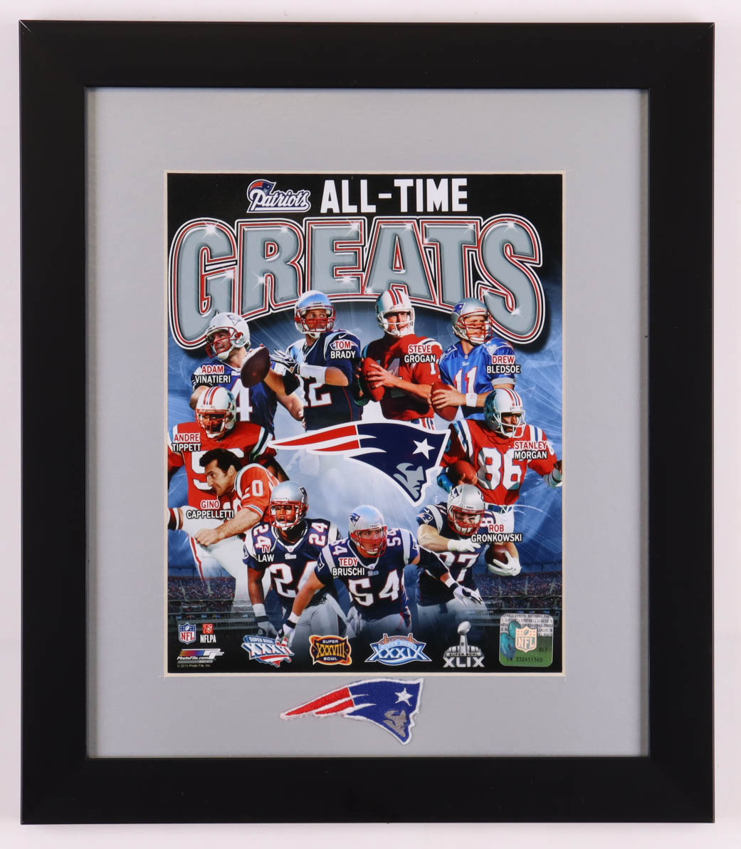 Patriots "All-Time Greats" Custom Framed Photo Display at PristineAuction.com Patriots "All-Time Greats" Custom Framed Photo Display at PristineAuction.com