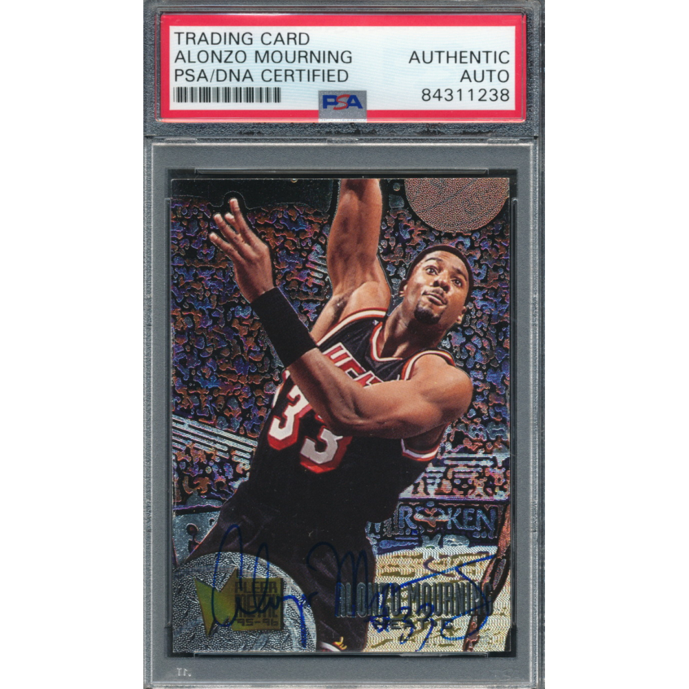 Alonzo Mourning Signed 1995 Metal (PSA) | Pristine Auction