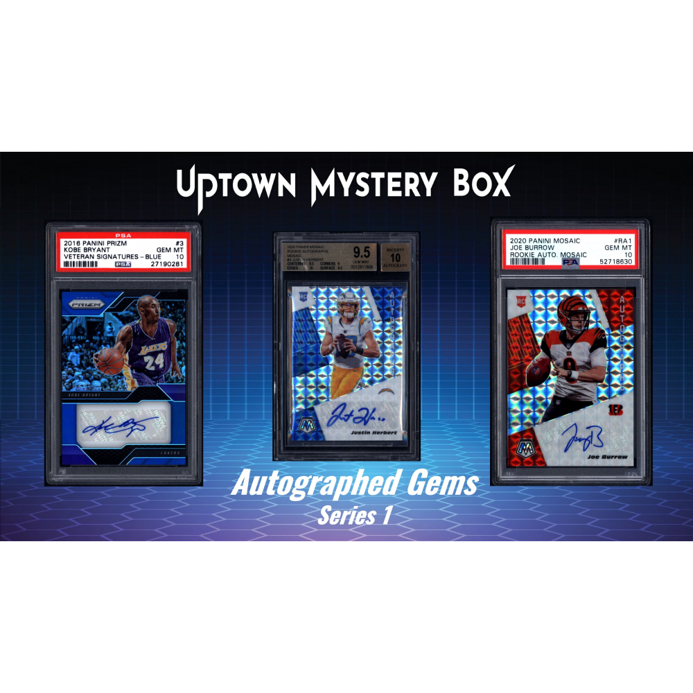 Uptown Autographed Gems Series 1 Mystery Box 1 Gem Mint Autographed