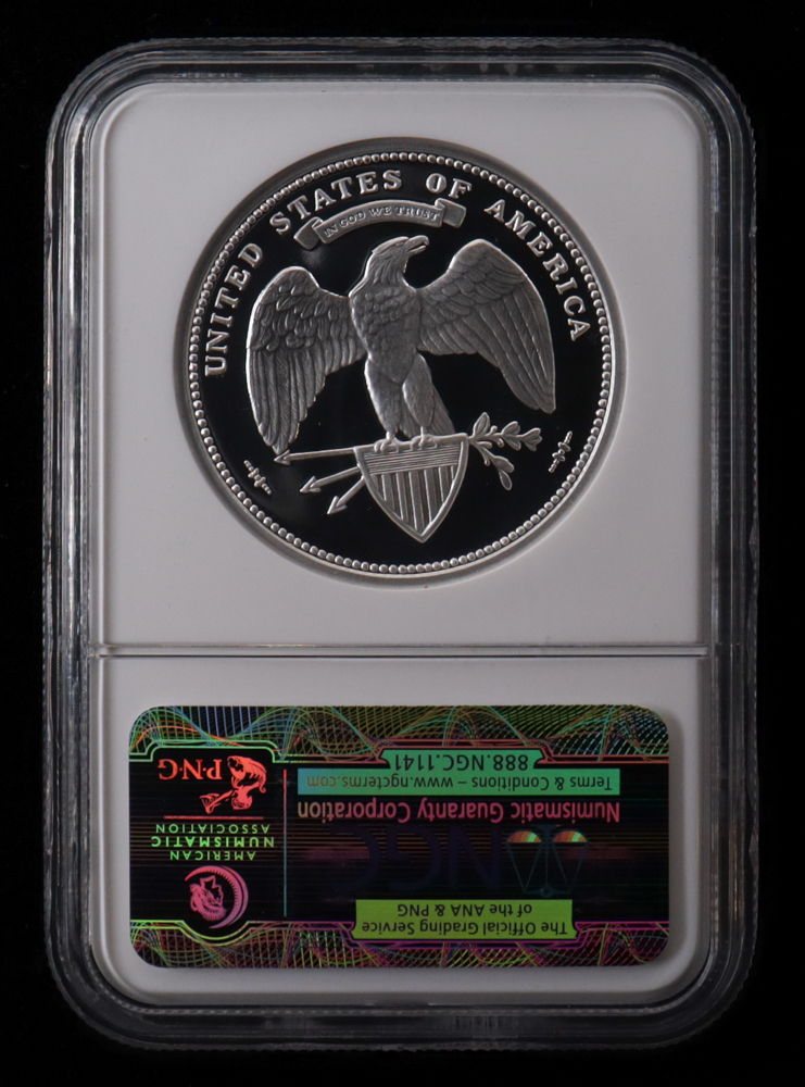 2014 Private Issue George T. Morgan Union 1876 Design $100 One Hundred Dollar Silver Coin (NGC Ultra Cameo Gem Proof) at PristineAuction.com 2014 Private Issue George T. Morgan Union 1876 Design $100 One Hundred Dollar Silver Coin (NGC Ultra Cameo Gem Proof) at PristineAuction.com