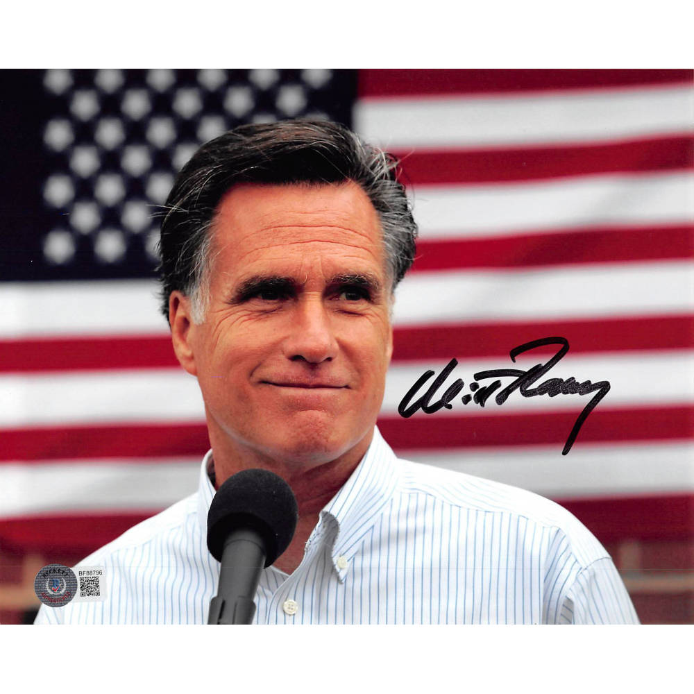 Mitt Romney Signed 8x10 Photo (Beckett) at PristineAuction.com