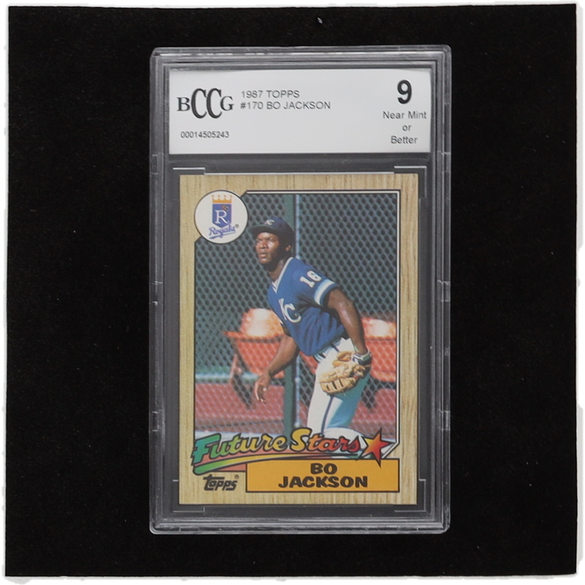 Bo Jackson 1987 Topps #170 RC (BCCG 9) at PristineAuction.com Bo Jackson 1987 Topps #170 RC (BCCG 9) at PristineAuction.com