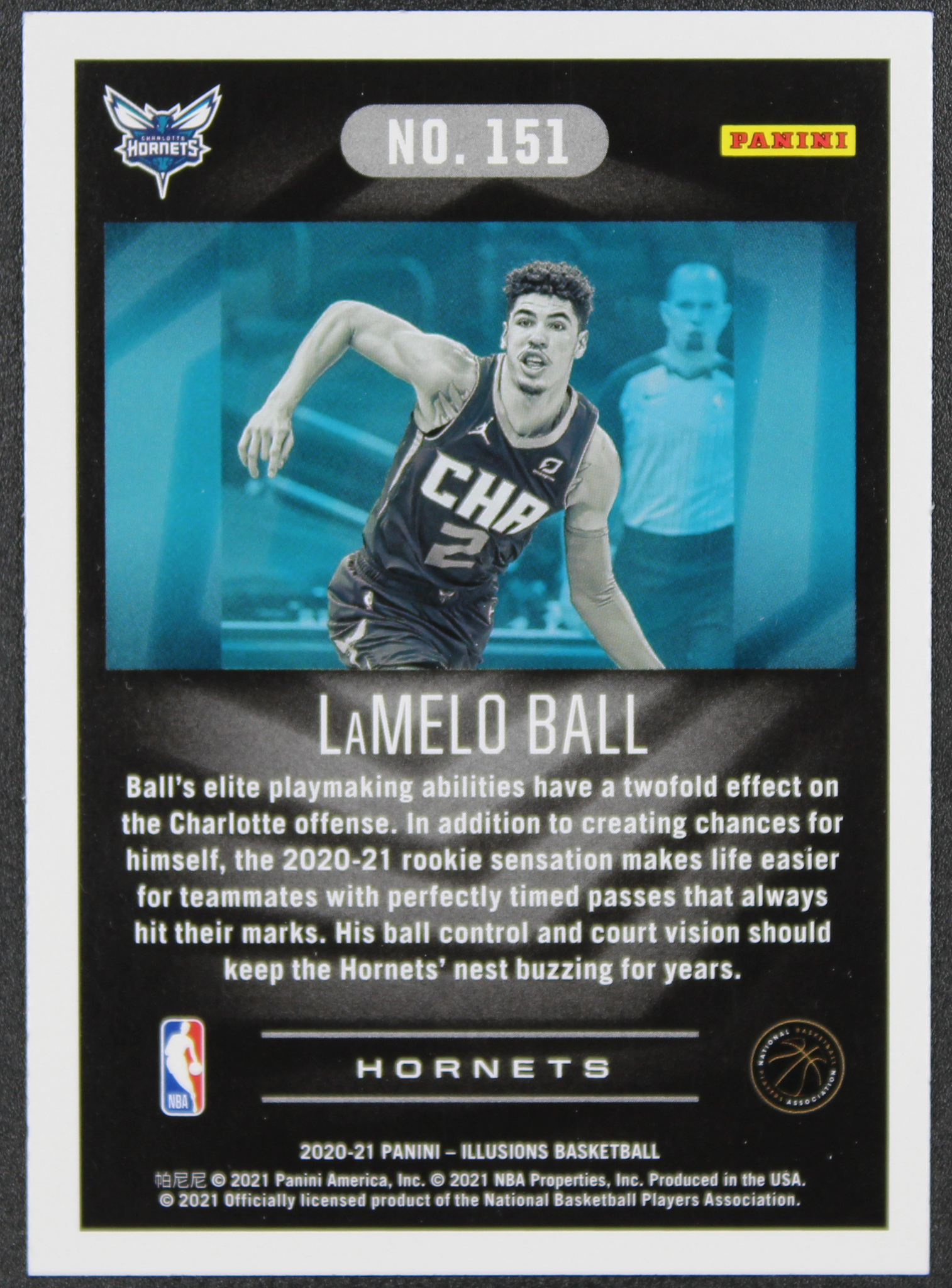 LaMelo Ball 2020-21 Panini Illusions #151 RC at PristineAuction.com LaMelo Ball 2020-21 Panini Illusions #151 RC at PristineAuction.com