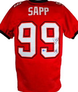 Warren Sapp Signed Jersey Inscribed "HOF 13" (Beckett) at PristineAuction.com Warren Sapp Signed Jersey Inscribed "HOF 13" (Beckett) at PristineAuction.com