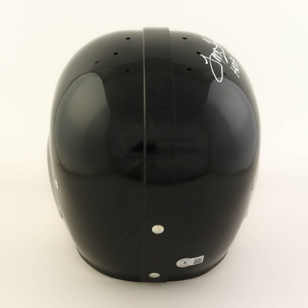 Tom Flores Signed Full-Size Throwback Suspension Helmet Inscribed "HOF 2021" (Beckett) at PristineAuction.com Tom Flores Signed Full-Size Throwback Suspension Helmet Inscribed "HOF 2021" (Beckett) at PristineAuction.com