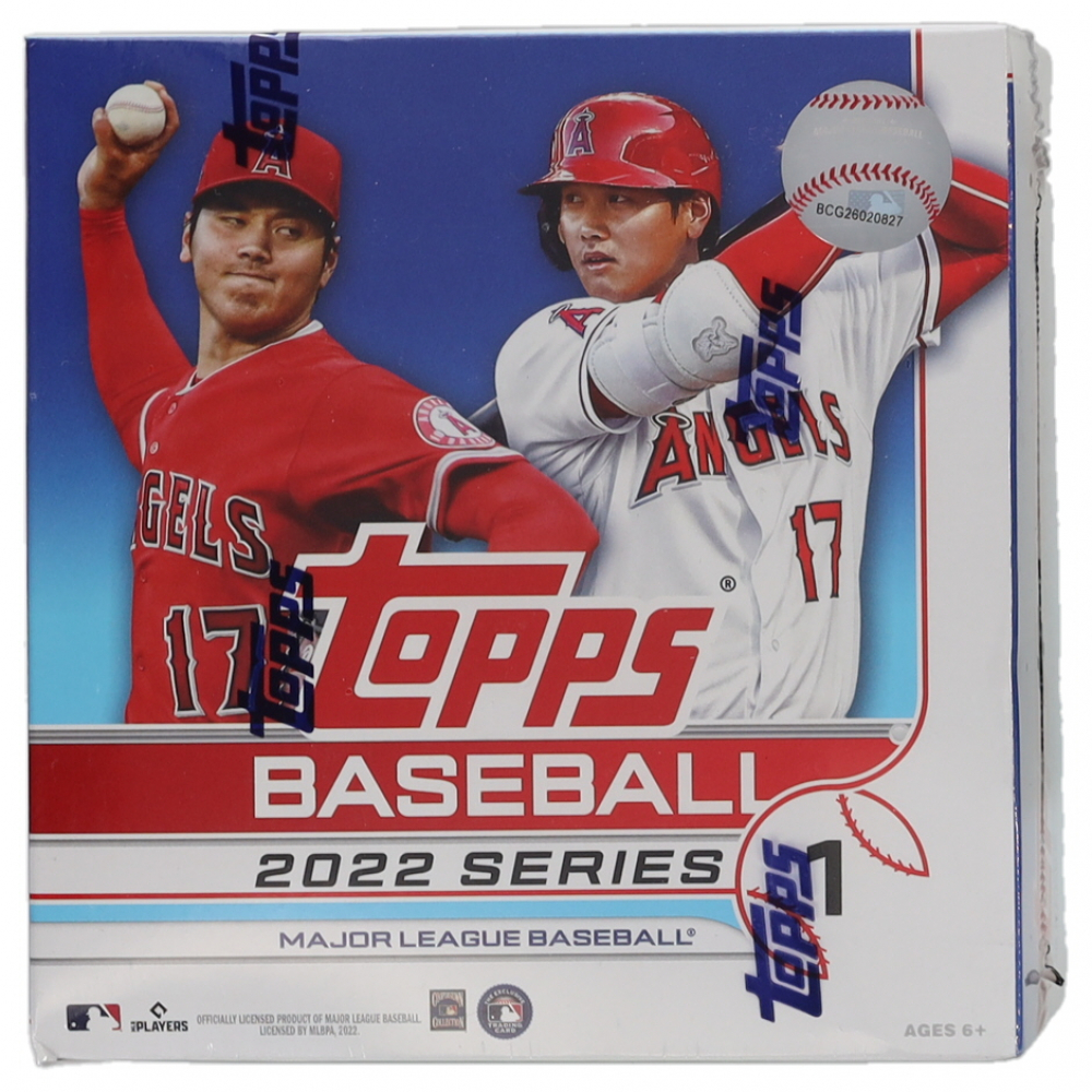 thumbnail image 2 of Lot Of 5 Factory Sealed 2022 Topps Series 1 Baseball Wax Packs, 70+ Cards 2 of 6