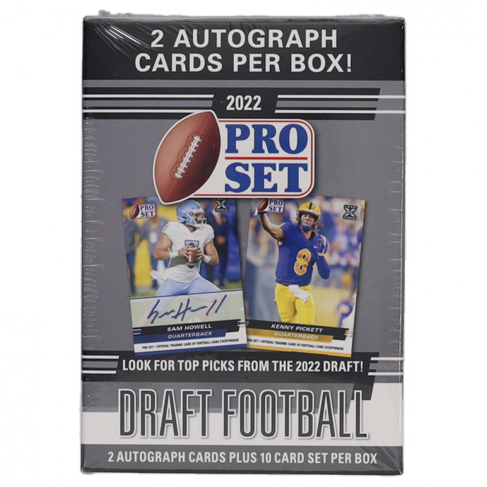 2022 Pro Set Draft Football Retail Blaster Box with (12) Cards