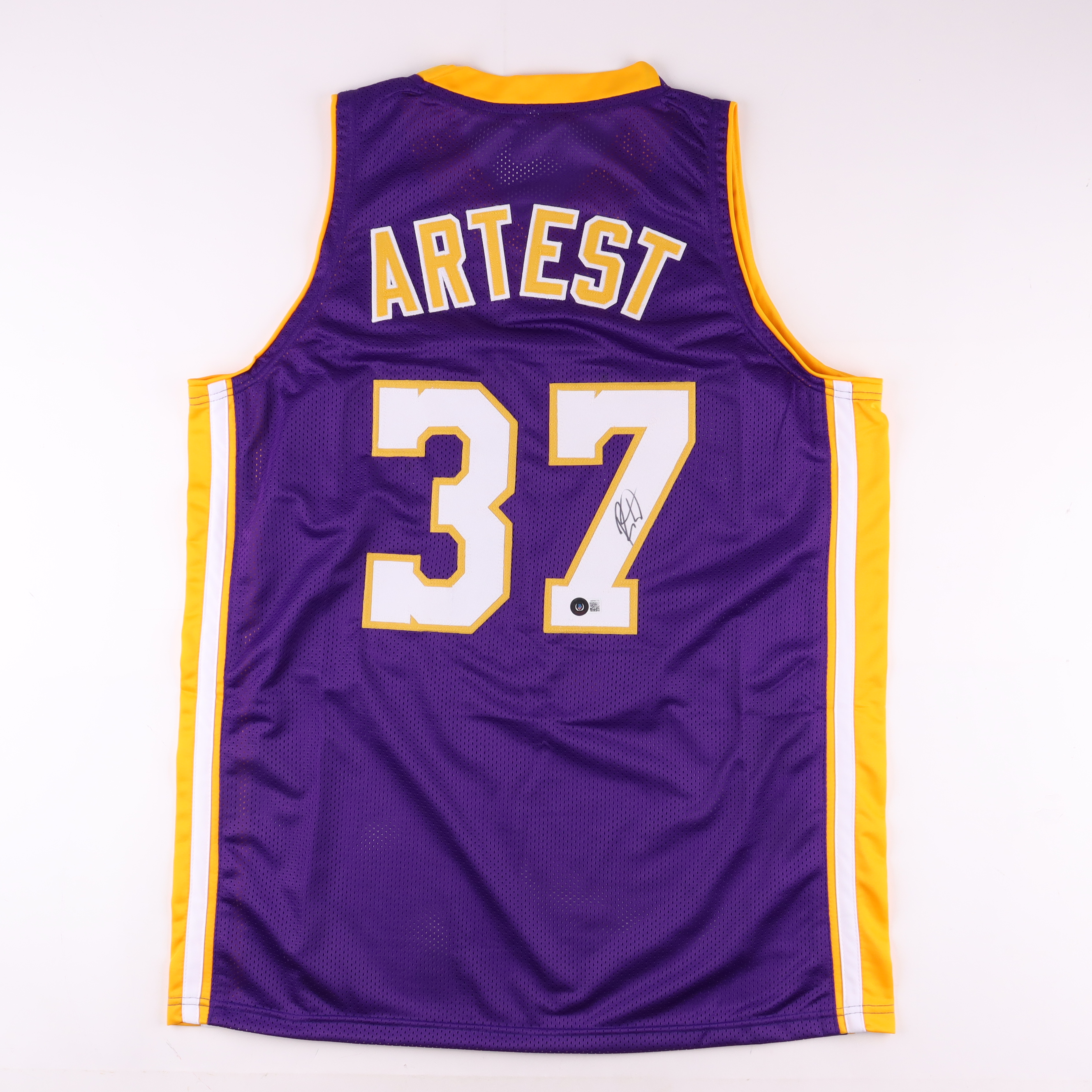 Ron Artest Signed Jersey (Beckett) at PristineAuction.com Ron Artest Signed Jersey (Beckett) at PristineAuction.com