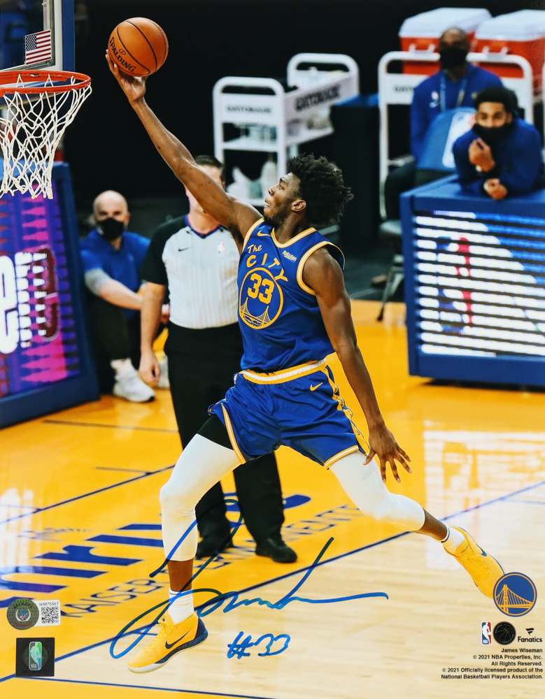 James Wiseman Signed Warriors 11x14 Photo (Beckett) at PristineAuction.com James Wiseman Signed Warriors 11x14 Photo (Beckett) at PristineAuction.com