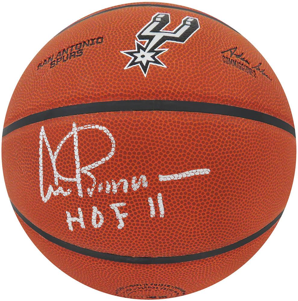 Artis Gilmore Signed Spurs Logo NBA Basketball Inscribed "HOF 11" (Schwartz) at PristineAuction.com Artis Gilmore Signed Spurs Logo NBA Basketball Inscribed "HOF 11" (Schwartz) at PristineAuction.com