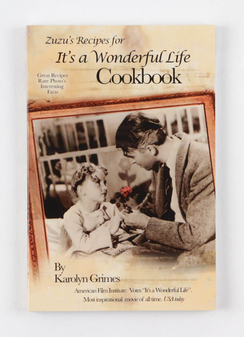 Karolyn Grimes Signed "It's A Wonderful Life Cookbook" Paperback Book With Extensive Inscription (Beckett) at PristineAuction.com Karolyn Grimes Signed "It's A Wonderful Life Cookbook" Paperback Book With Extensive Inscription (Beckett) at PristineAuction.com
