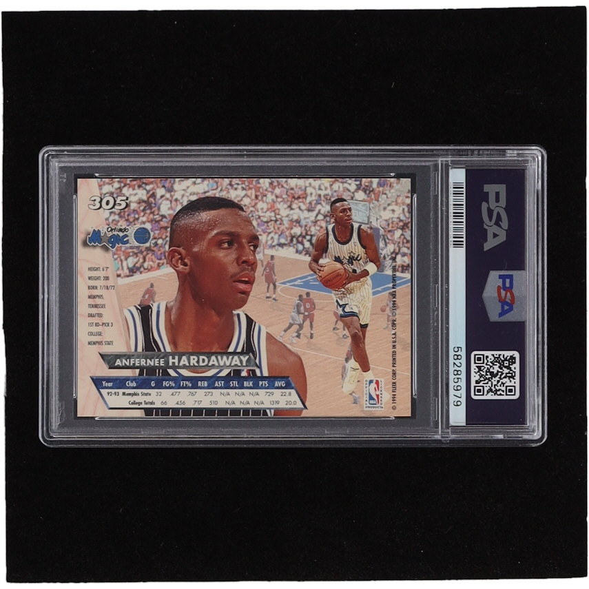 Anfernee Hardaway 1993-94 Ultra #305 RC (PSA 10) at PristineAuction.com Anfernee Hardaway 1993-94 Ultra #305 RC (PSA 10) at PristineAuction.com