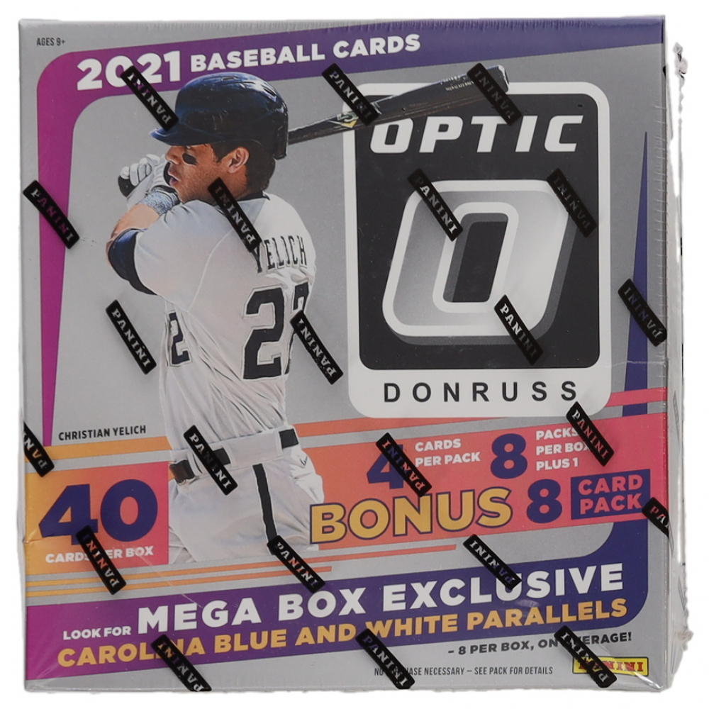 2021 Panini Donruss Optic Baseball 40Card Mega Box (Carolina Blue and