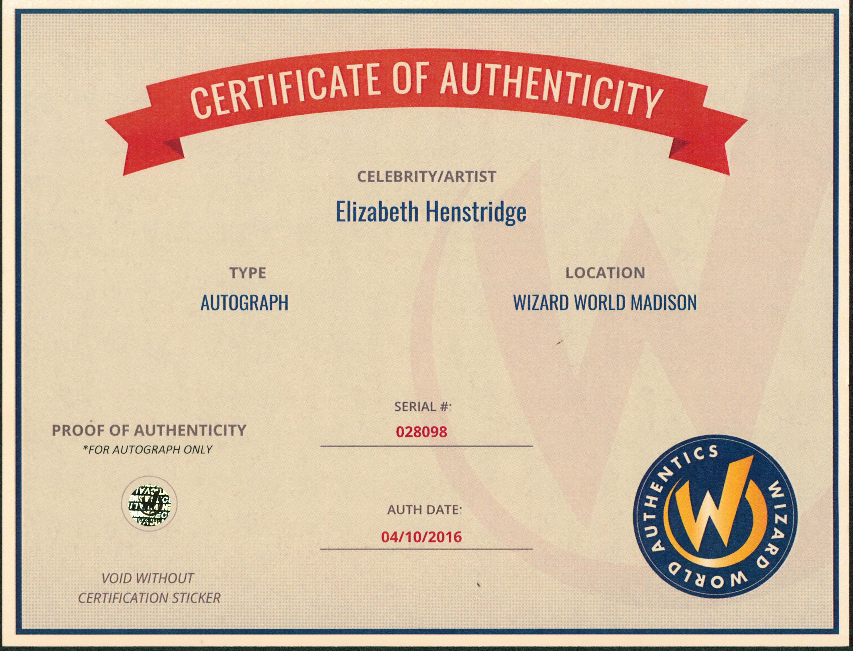 Elizabeth Henstridge Signed "Agents of S.H.I.E.L.D." 8x10 Photo (Wizard World) at PristineAuction.com Elizabeth Henstridge Signed "Agents of S.H.I.E.L.D." 8x10 Photo (Wizard World) at PristineAuction.com