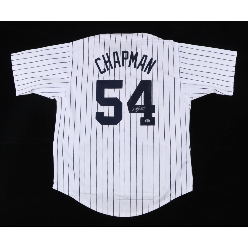 Aroldis Chapman Signed Jersey (Beckett) at PristineAuction.com