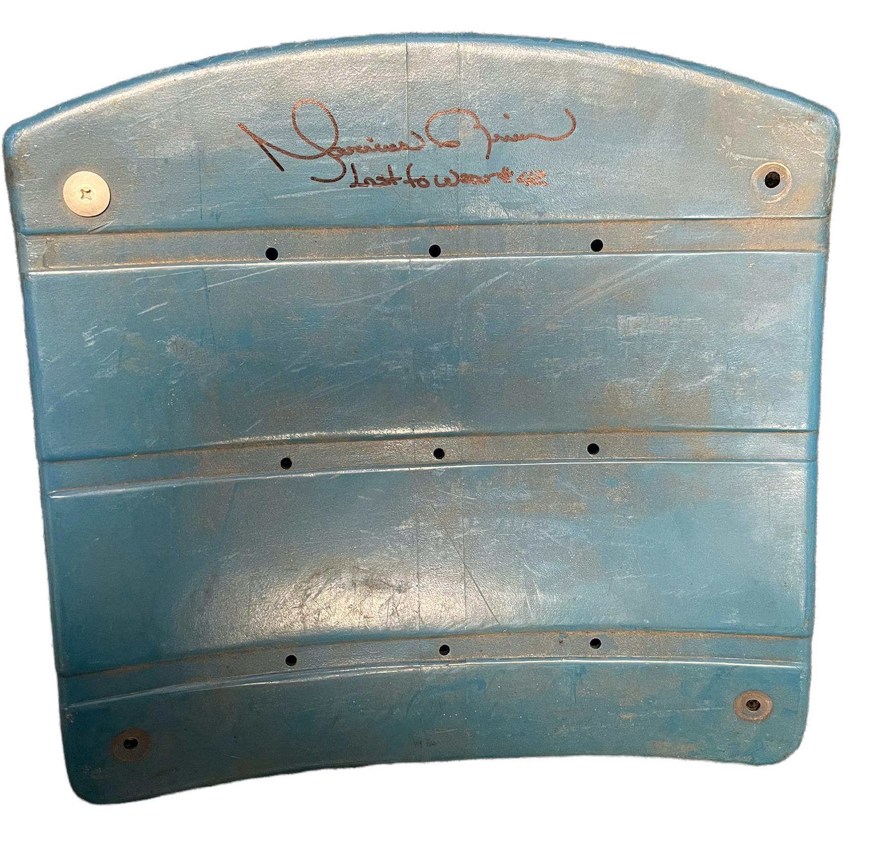 Mariano Rivera Signed Yankee Stadium Blue Seat Back Inscribed "Last to Wear #42" (Steiner & MLB) at PristineAuction.com Mariano Rivera Signed Yankee Stadium Blue Seat Back Inscribed "Last to Wear #42" (Steiner & MLB) at PristineAuction.com