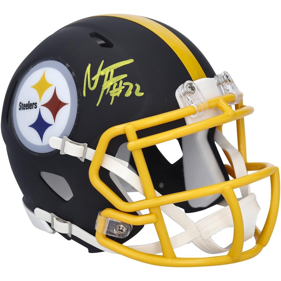 Najee Harris Signed Steelers Speed Mini Helmet (Fanatics) at PristineAuction.com Najee Harris Signed Steelers Speed Mini Helmet (Fanatics) at PristineAuction.com