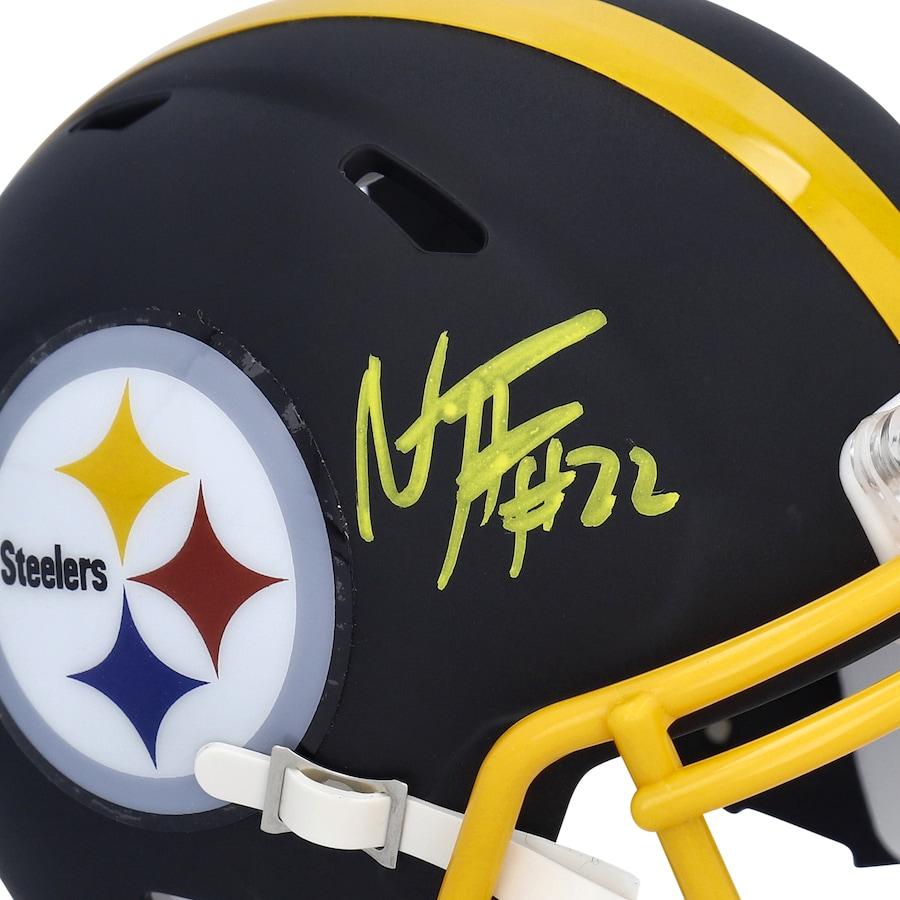 Najee Harris Signed Steelers Speed Mini Helmet (Fanatics) at PristineAuction.com Najee Harris Signed Steelers Speed Mini Helmet (Fanatics) at PristineAuction.com