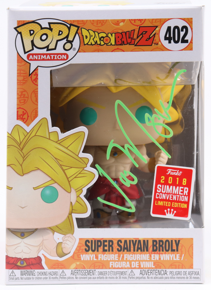 Vic Mignogna Signed "Dragon Ball Z" #402 Super Saiyan Broly Funko Pop! Vinyl Figure (JSA) at PristineAuction.com Vic Mignogna Signed "Dragon Ball Z" #402 Super Saiyan Broly Funko Pop! Vinyl Figure (JSA) at PristineAuction.com
