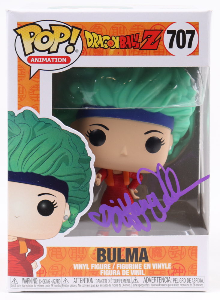 Tiffany Vollmer Signed "Dragon Ball Z" #707 Bulma Funko Pop! Vinyl Figure (JSA) at PristineAuction.com Tiffany Vollmer Signed "Dragon Ball Z" #707 Bulma Funko Pop! Vinyl Figure (JSA) at PristineAuction.com