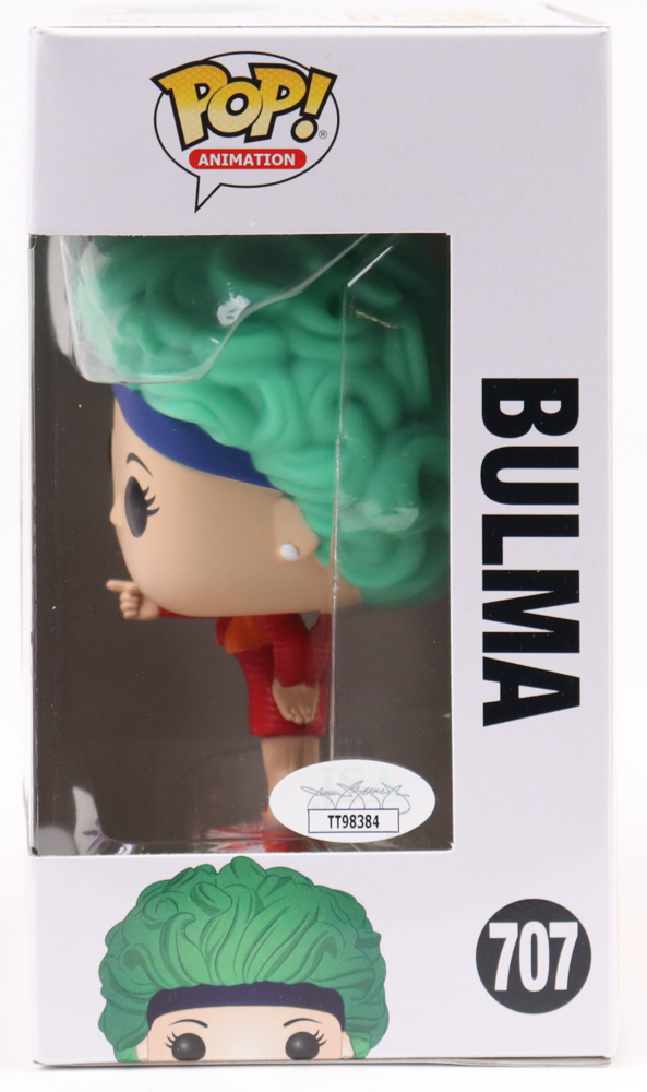 Tiffany Vollmer Signed "Dragon Ball Z" #707 Bulma Funko Pop! Vinyl Figure (JSA) at PristineAuction.com Tiffany Vollmer Signed "Dragon Ball Z" #707 Bulma Funko Pop! Vinyl Figure (JSA) at PristineAuction.com
