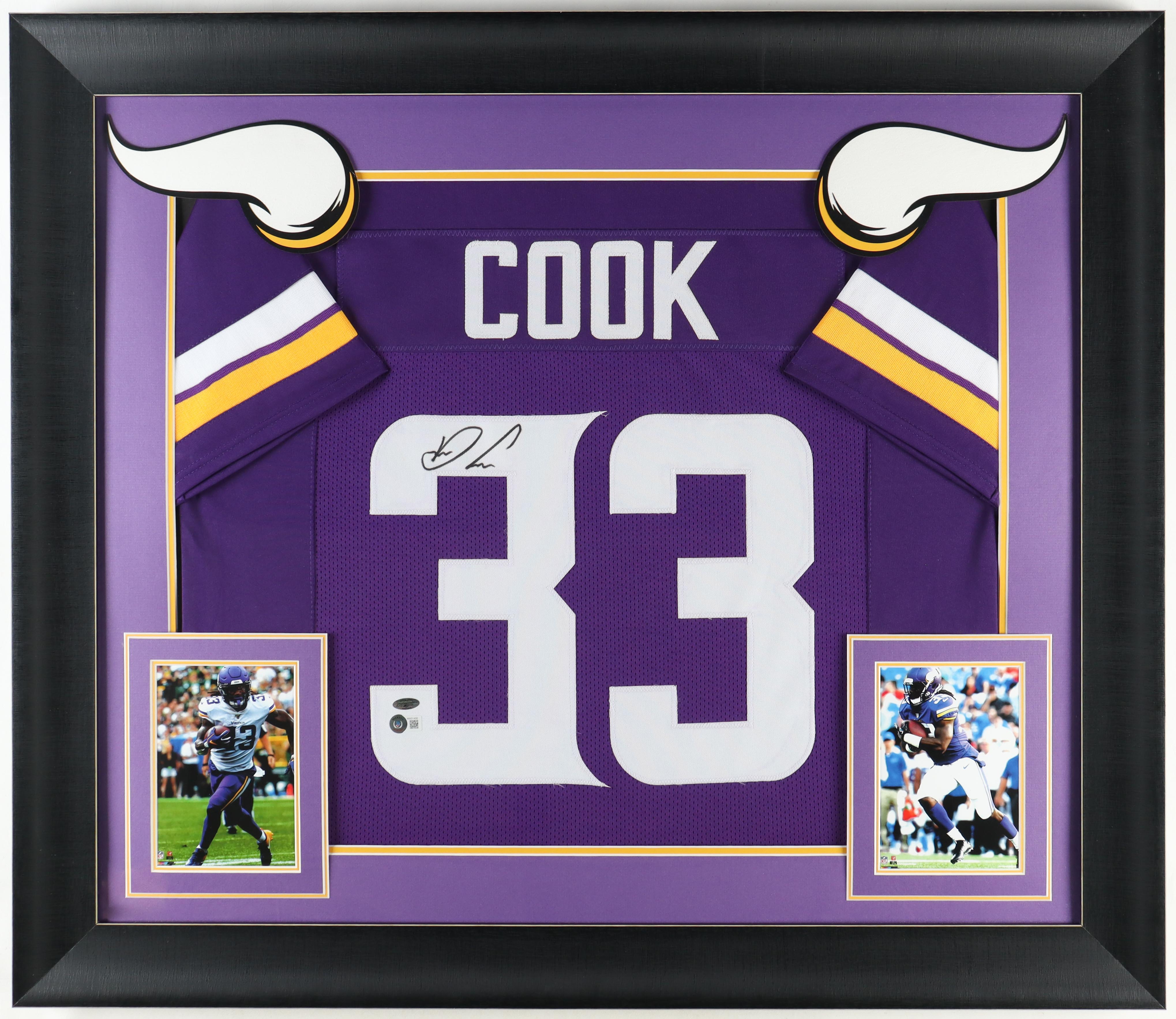 Dalvin Cook Signed Custom Framed Jersey Display (Beckett & Cook) at PristineAuction.com Dalvin Cook Signed Custom Framed Jersey Display (Beckett & Cook) at PristineAuction.com